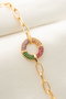 Heliophilia Silver Pulsera de Metal Dorada con Circonita CBL9333